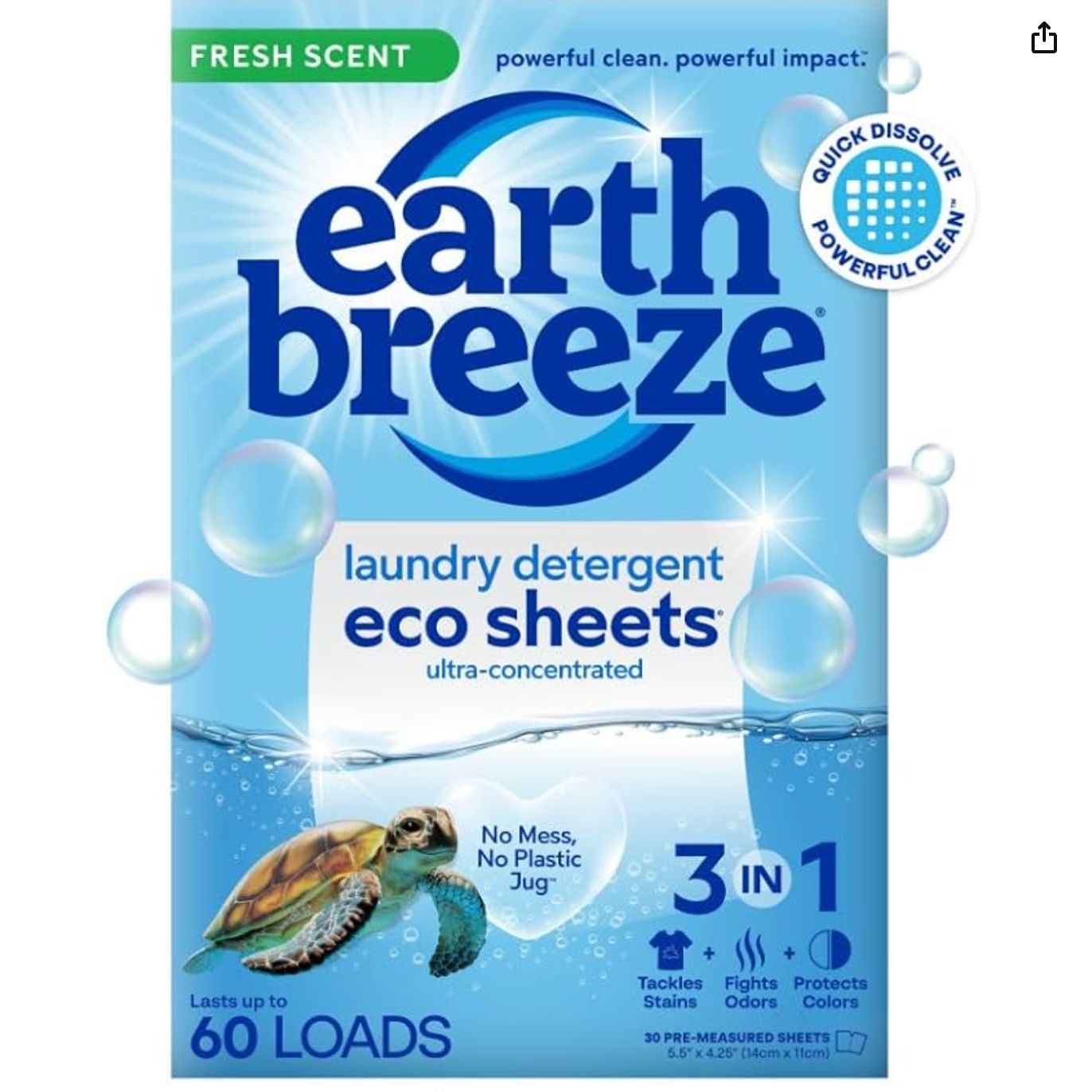 Eco-friendly laundry sheets