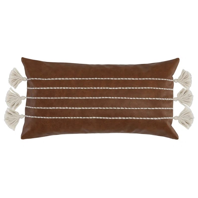 Striped Reversible Throw Pillow