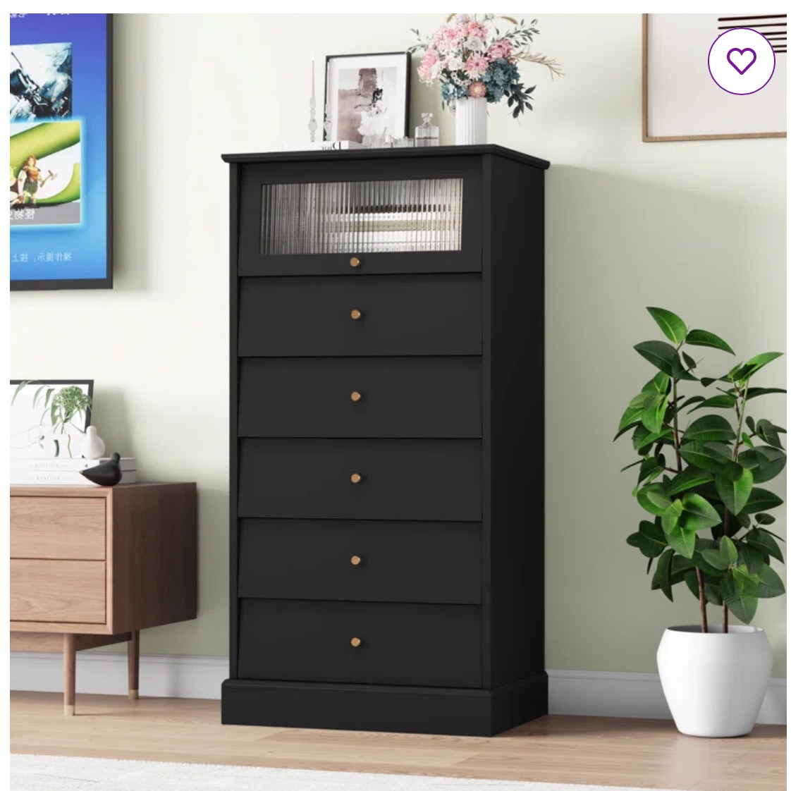 Willa Arlo Interiors Barrington 5 Drawer 236 W Dresser With Flip Up Door