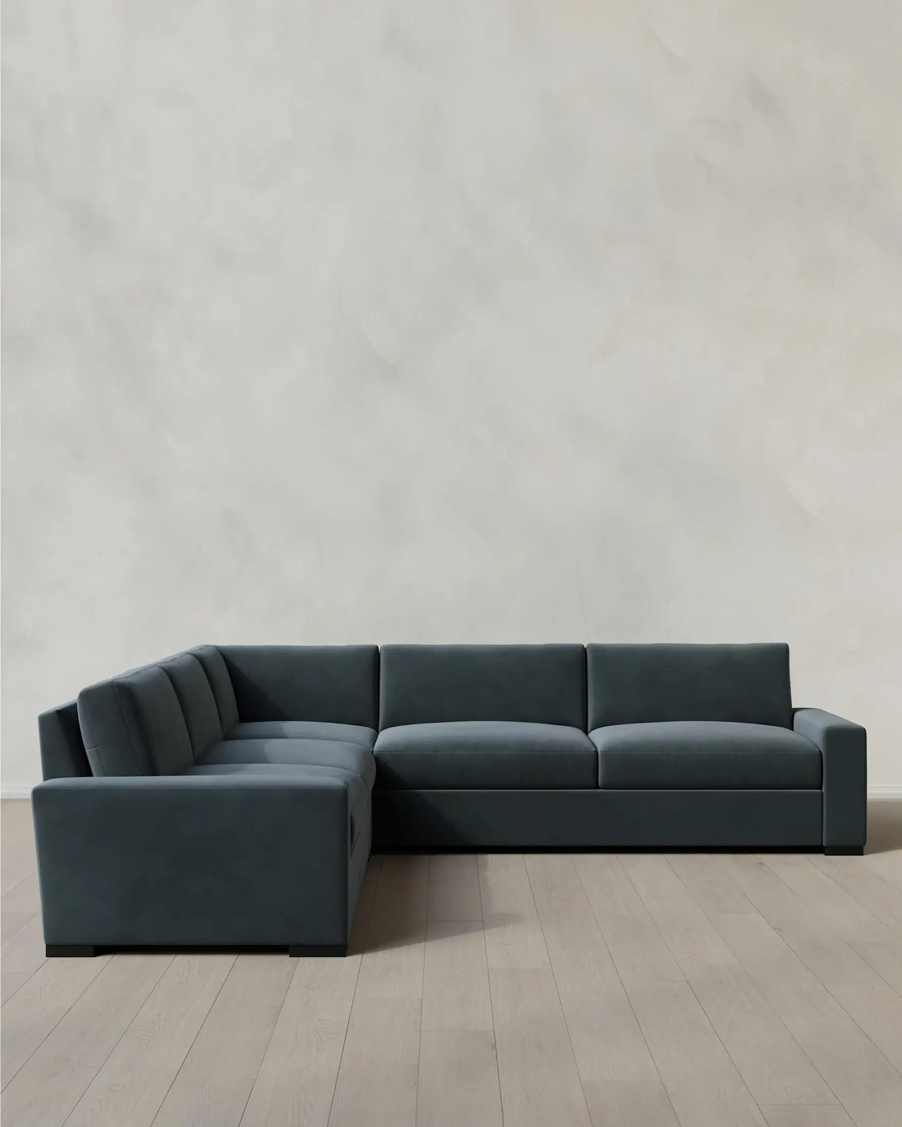 Stillman L Sectional in Performance Velvet