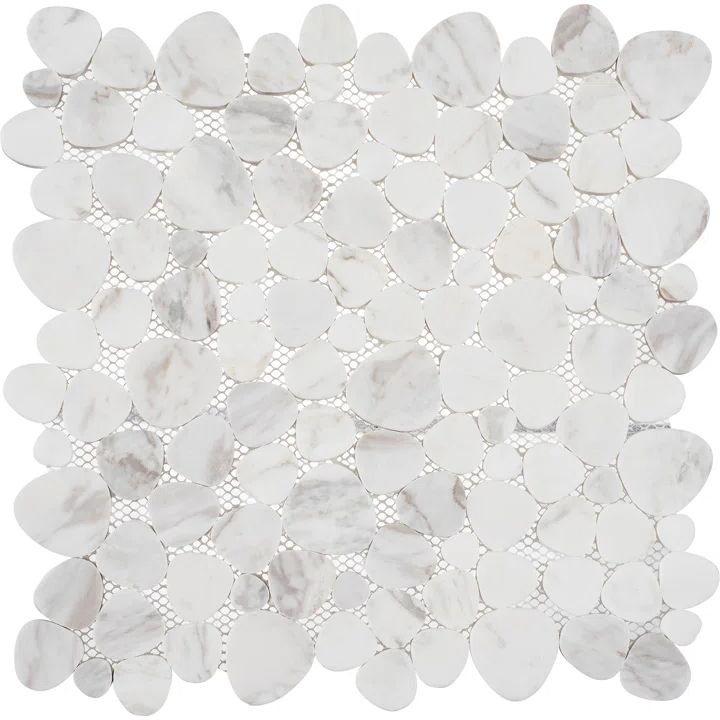 Oasis Natural Stone Pebble Mosaic Sheet