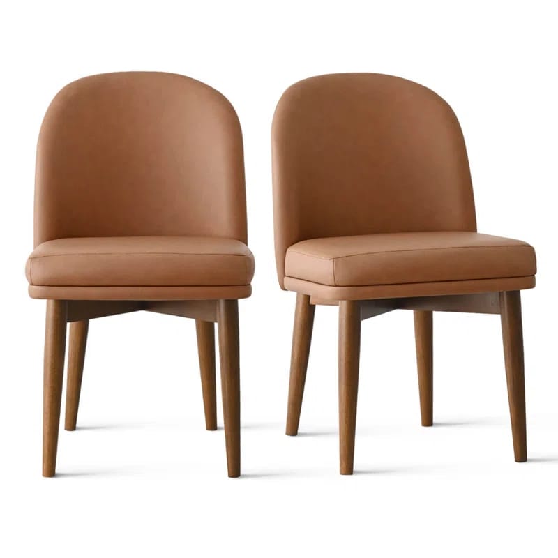 Faux Leather Upholstered Parson Chair