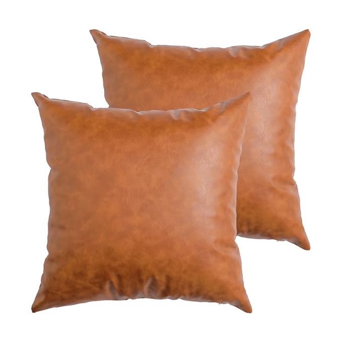 Leather Throw Pillow Covers