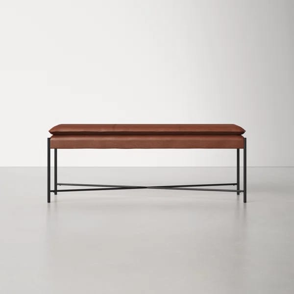 Braylon 50" Vegan Leather Bench