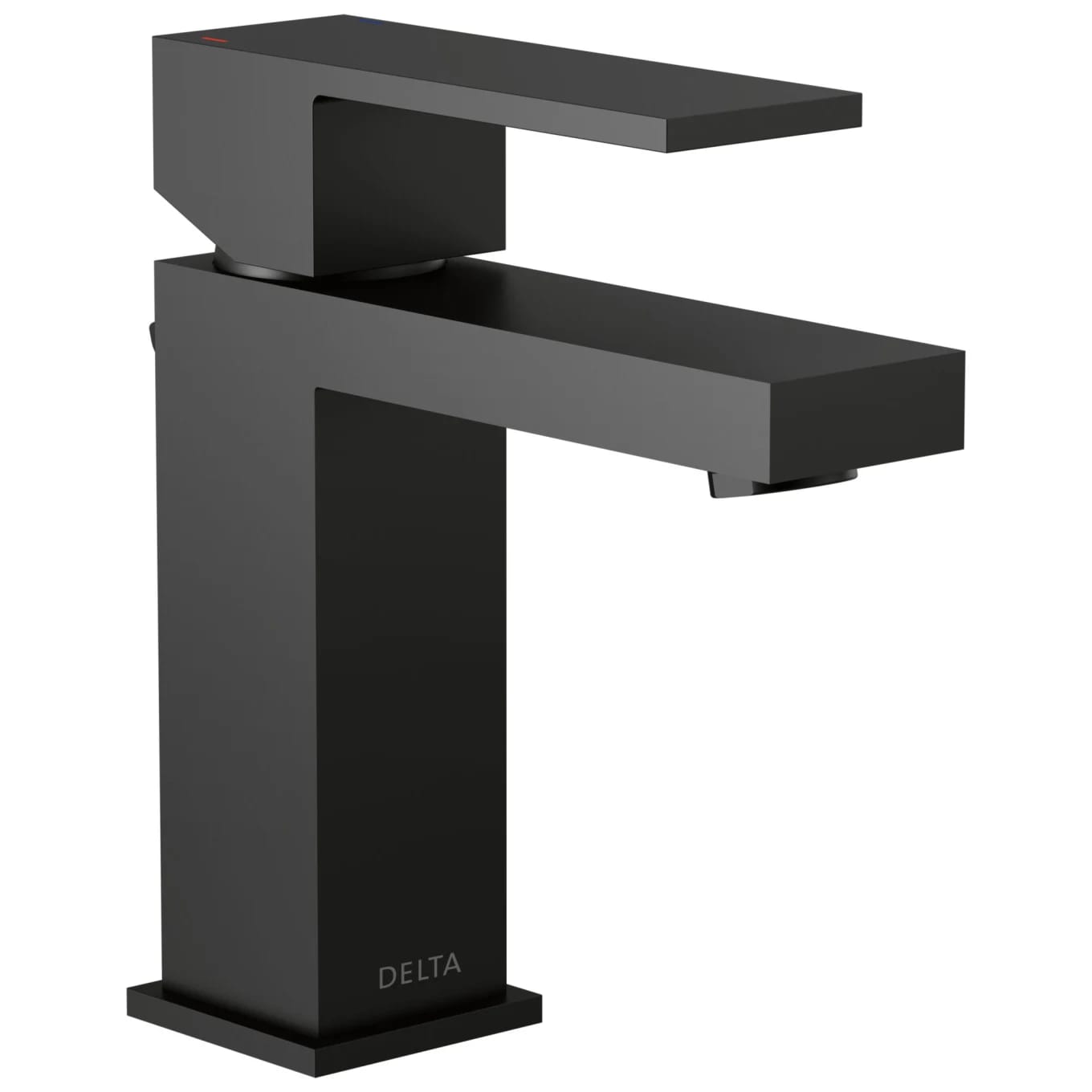 Delta Modern 1.0 GPM Single Hole Bathroom Faucet with 50/50 Pop-Up Drain Assembly - Includes Lifetime Warranty