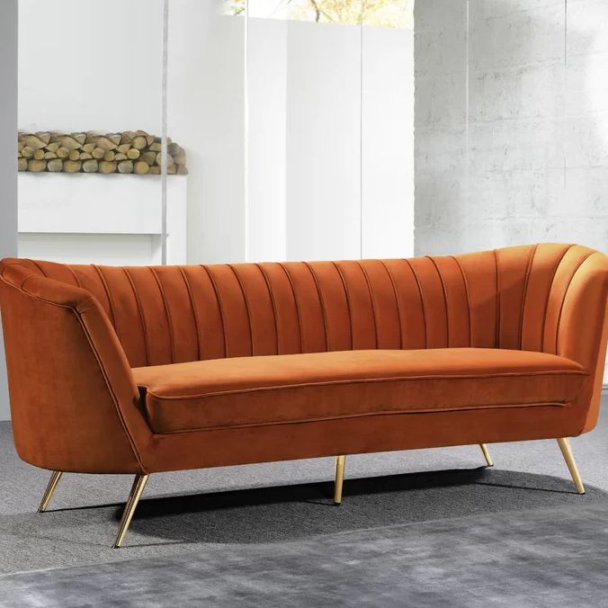 Willa Arlo Interiors Tiberius 88 Velvet Sofa