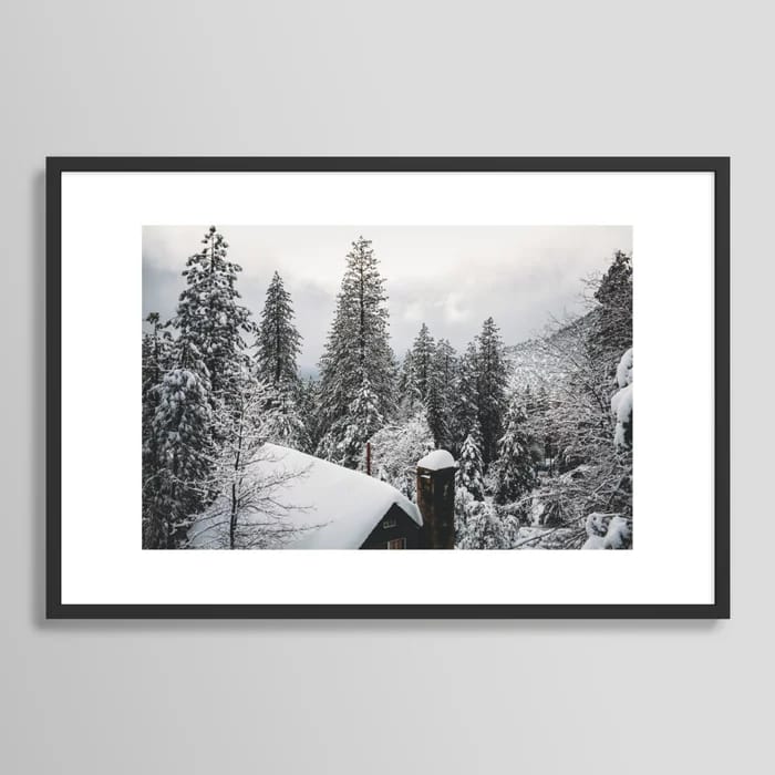 Snowy Mountain Art Print