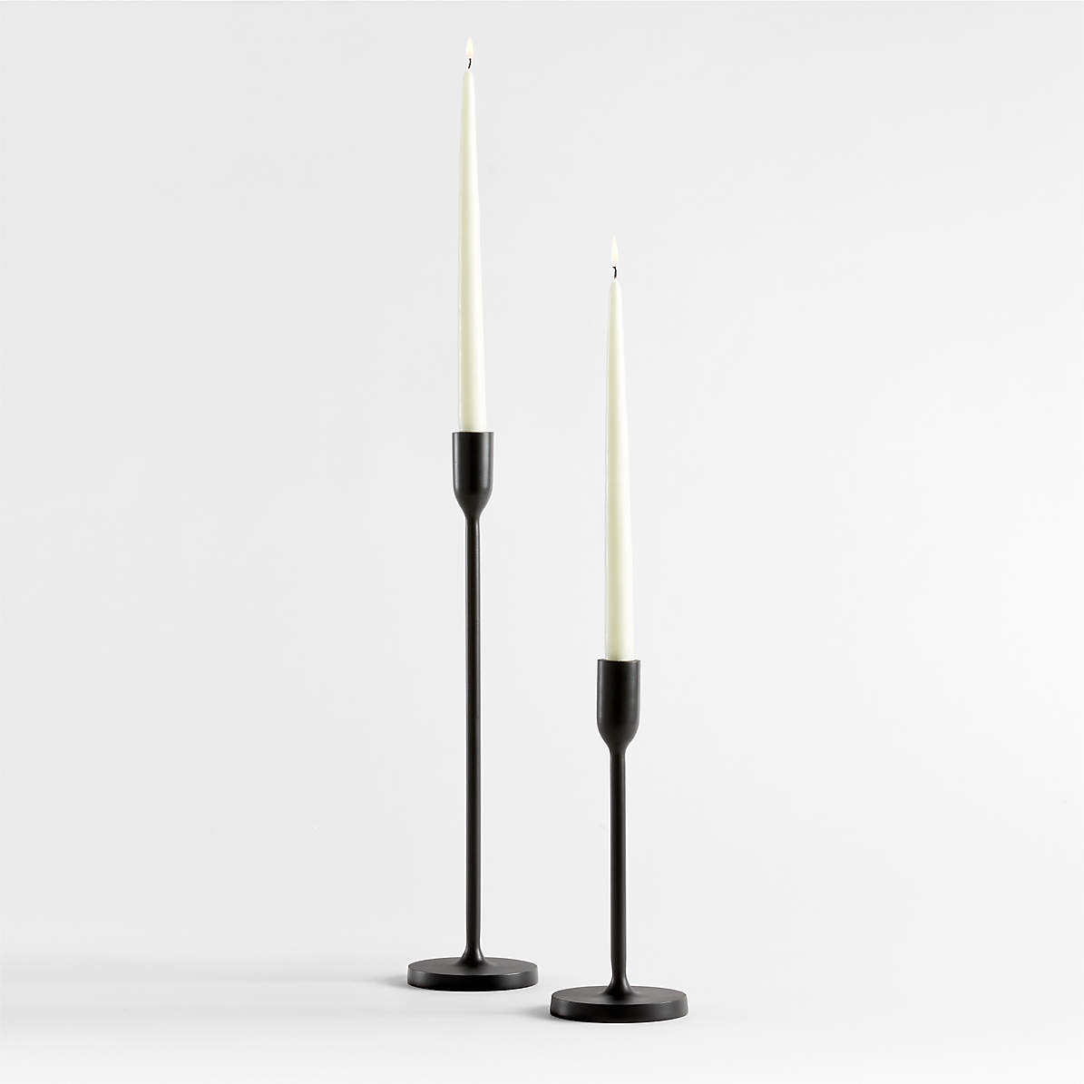 Megs Black Taper Candle Holders by Leanne Ford, Set of 2