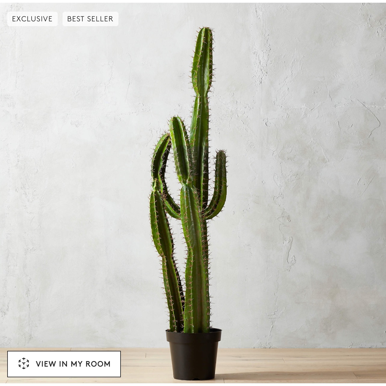 Potted Faux Cardón Cactus 5'