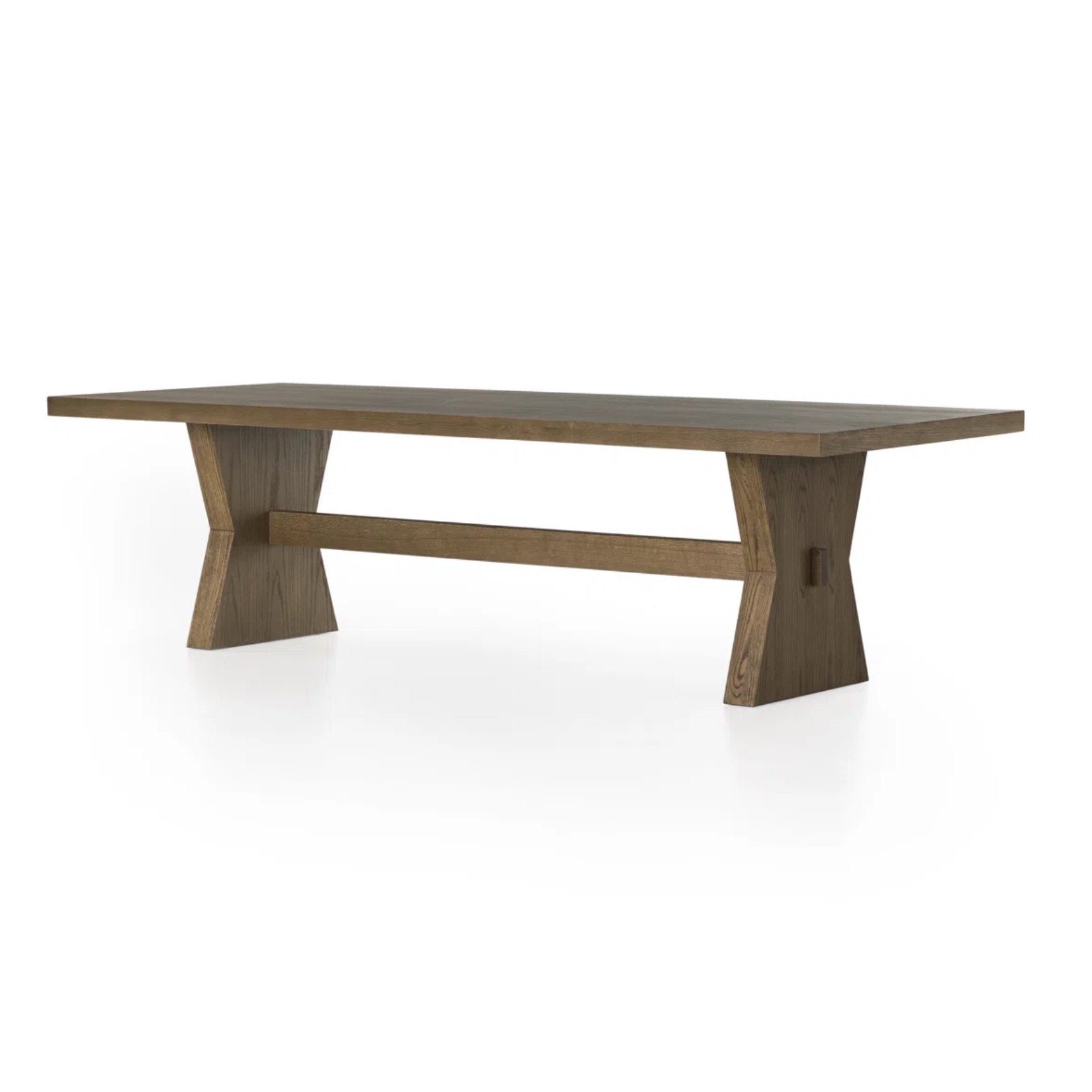 Gracie Oaks Irondale Dining Table 108 Drifted Oak Solid
