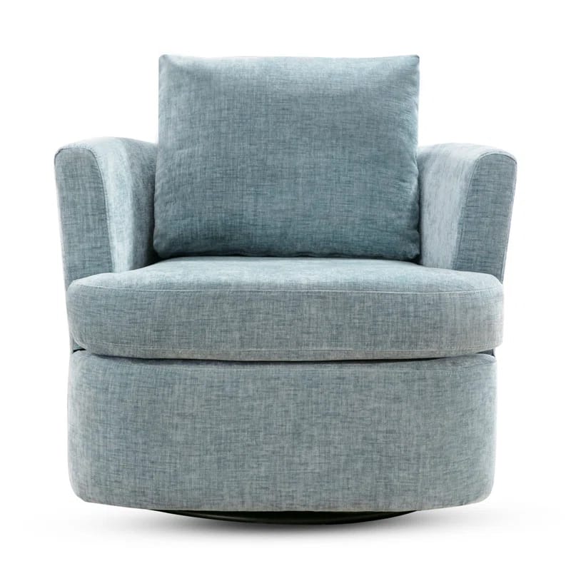 Upholstered Swivel Barrel Chair