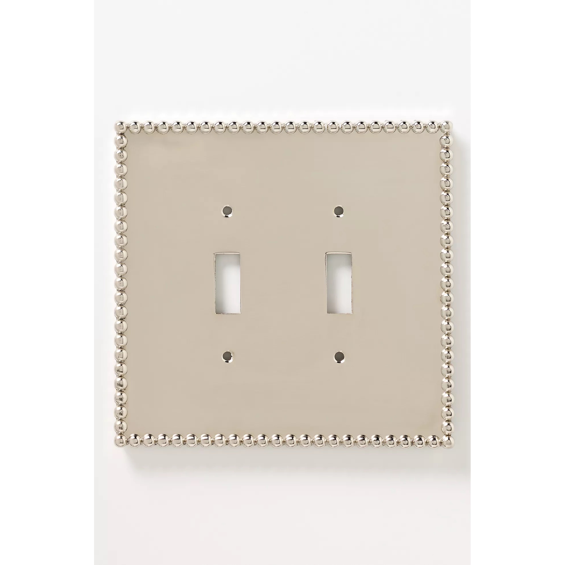 Pippa Bobbin Metal Switch Plate- Double Toggle 