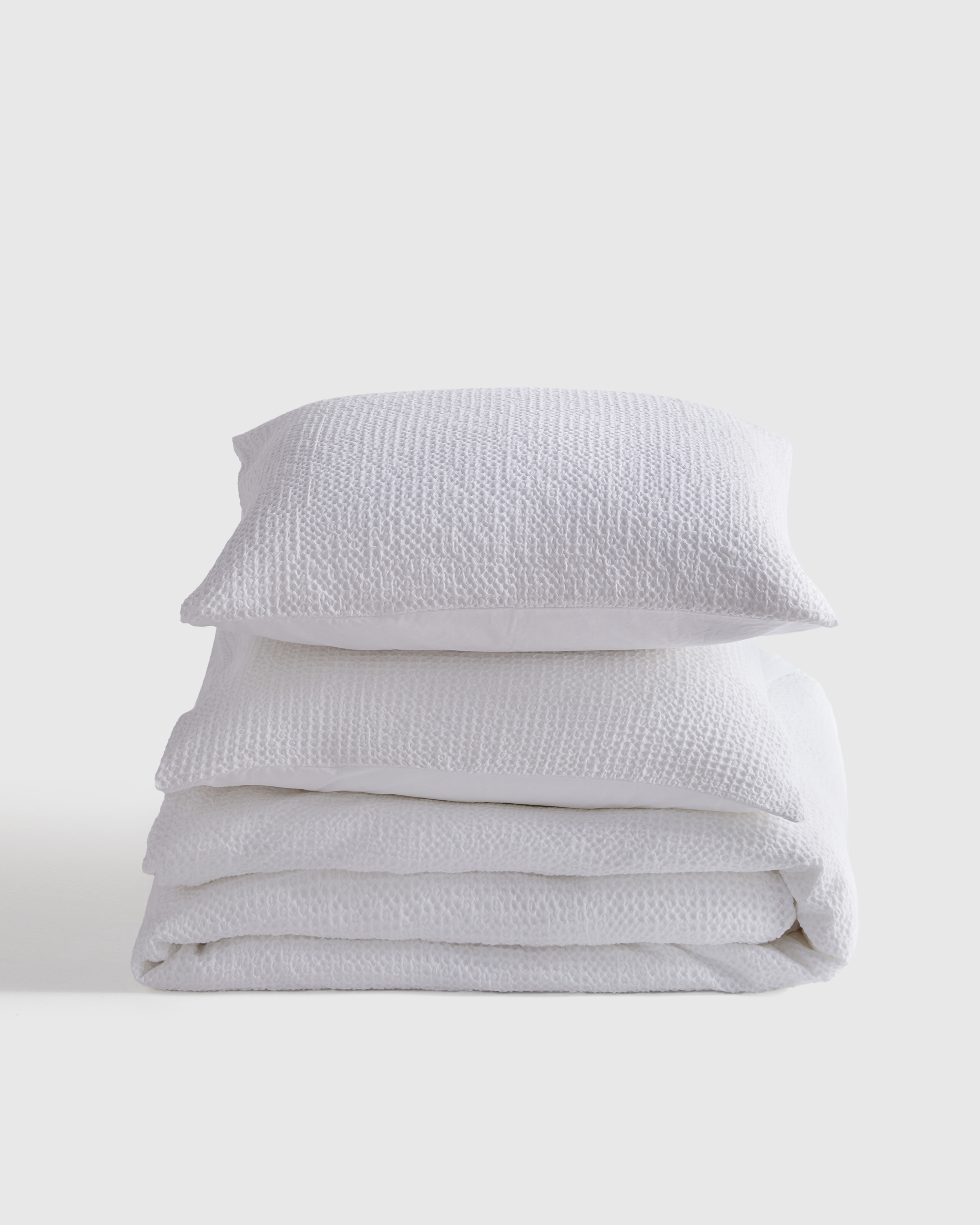 Organic Luxe Honeycomb Duvet Cover Set