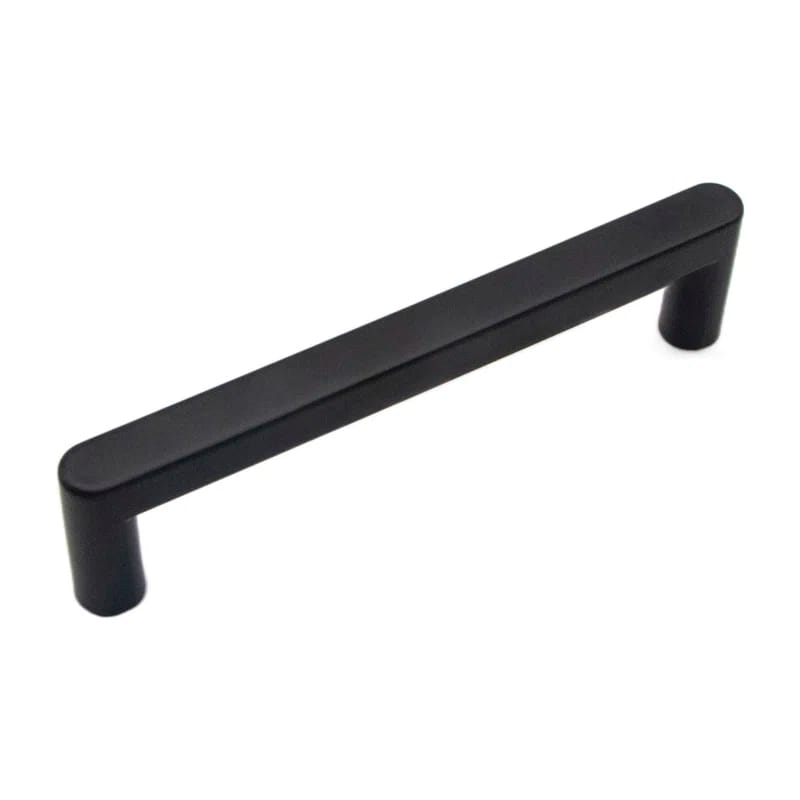 Bristol Collection Handle Pull - 3-3/4" Center to Center Cabinet Pull Matte Black - Contemporary Hardware for Drawers & Cabinets (Set of 10)