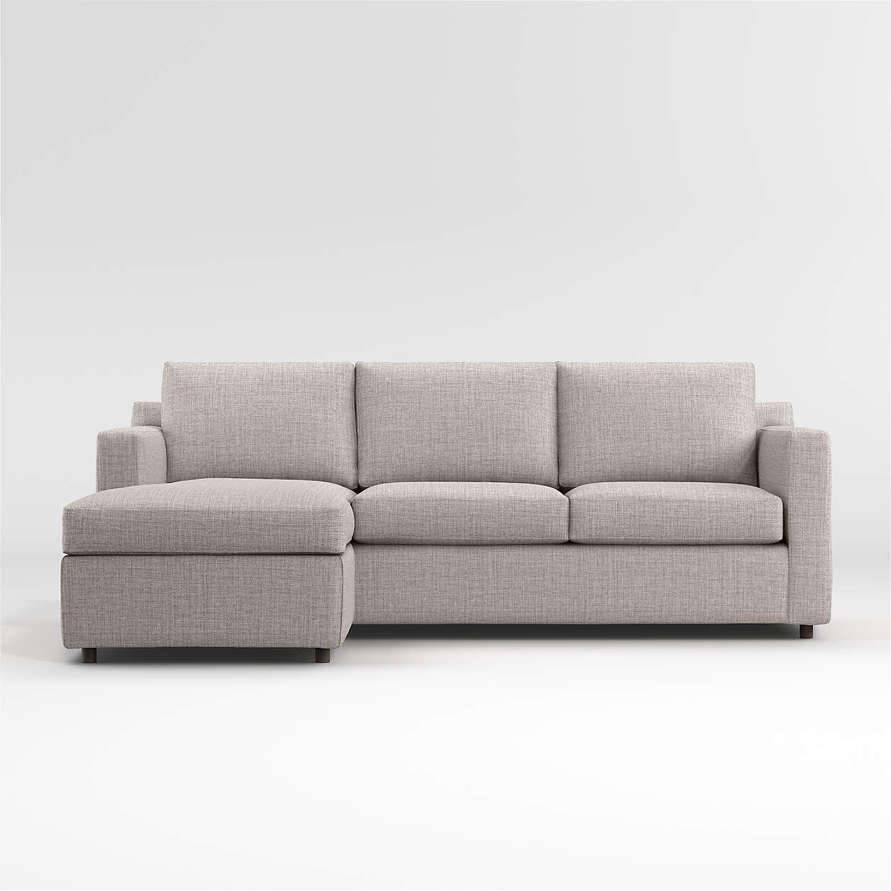 Barrett Ii 91 Reversible Storage Chaise Lounge Queen Sleeper Sectional Sofa