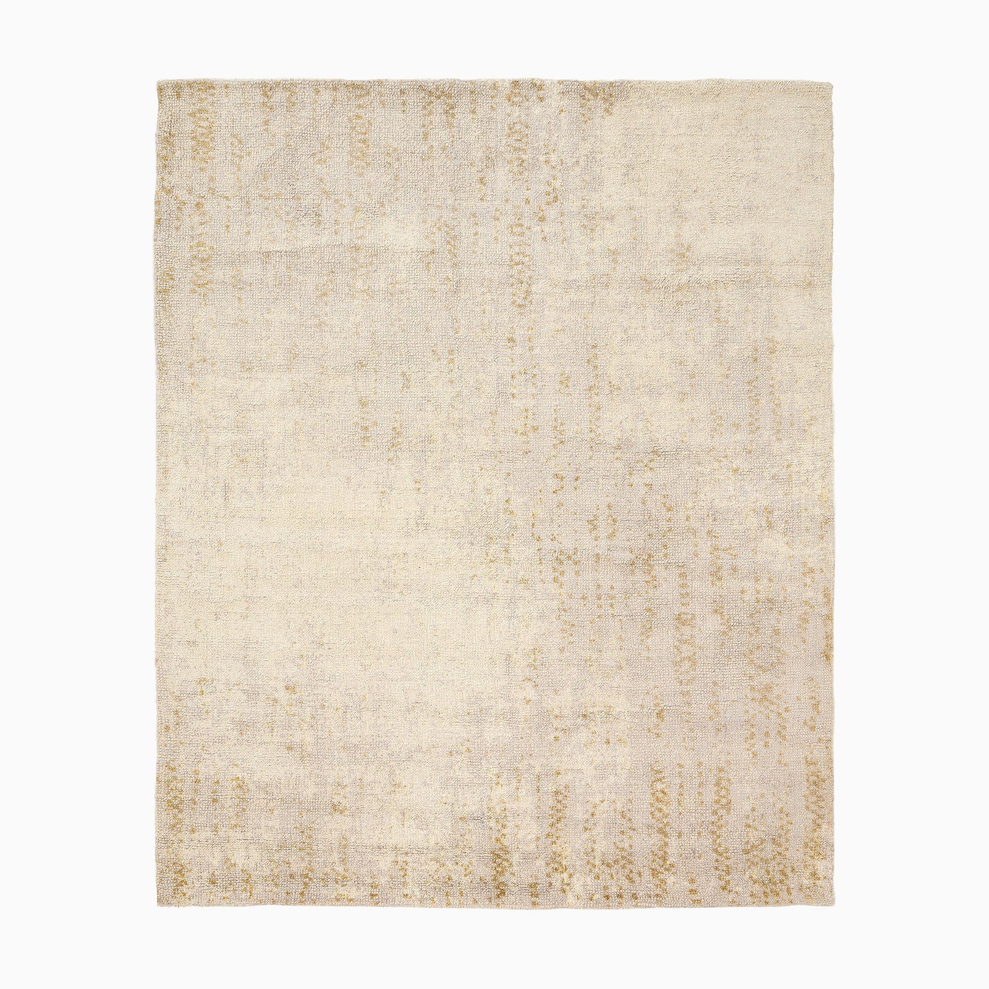 Distressed Foliage Rug | Pearl Gray | 5x8