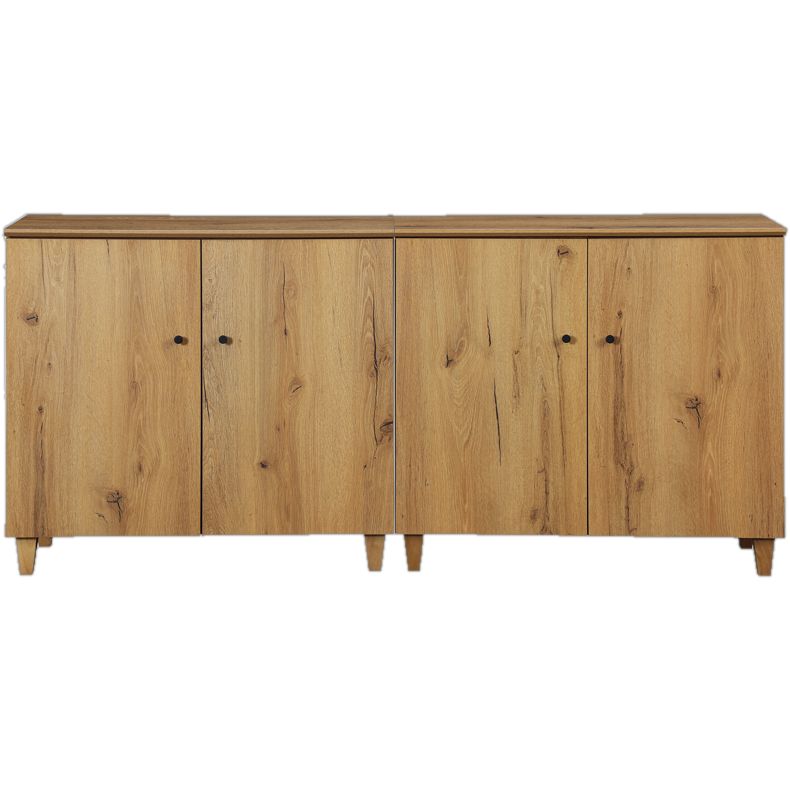 Latitude Run Lysiane Solid Wood 4 Door Accent Cabinet