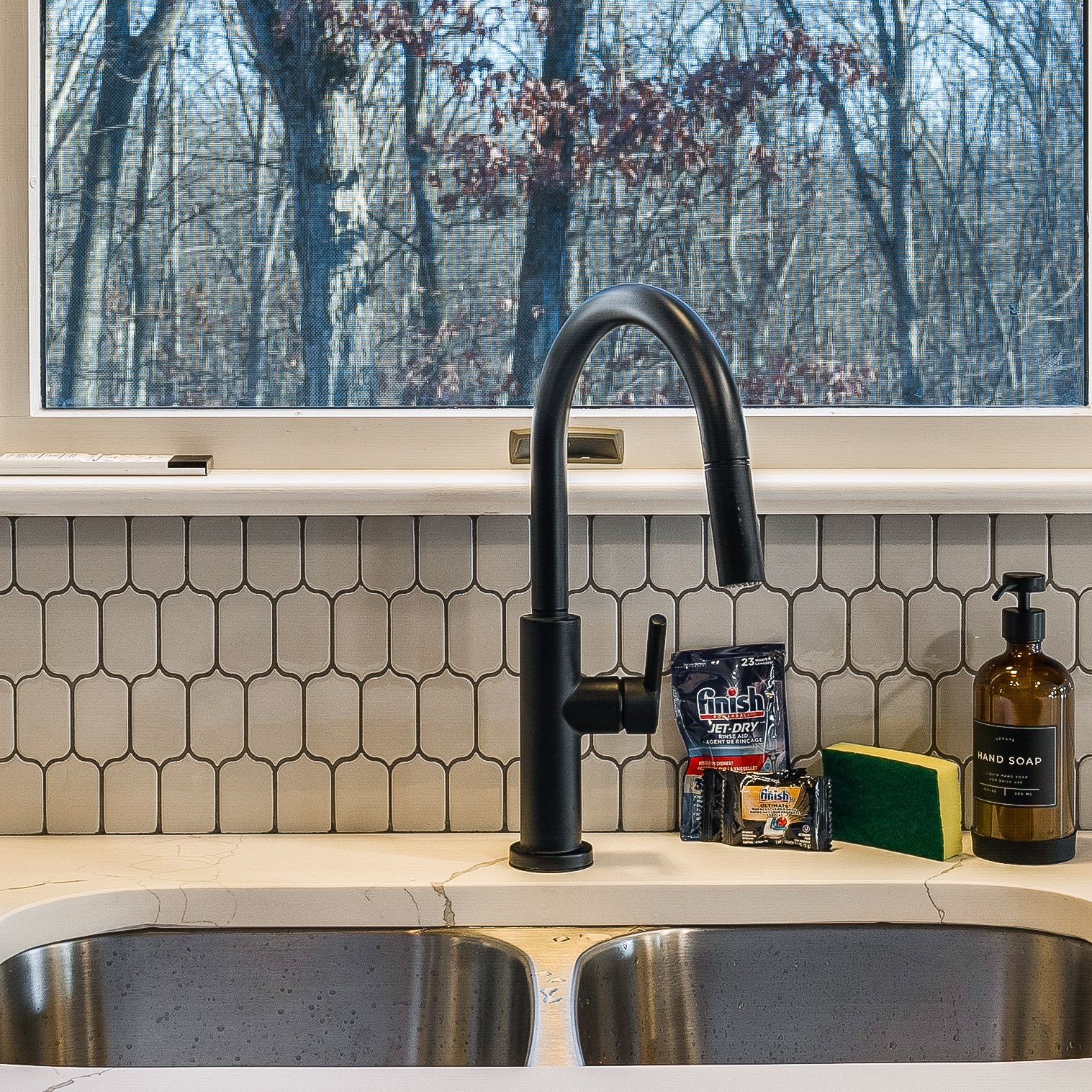 Delta Nicoli Matte Black Kitchen Faucet With Pull Down Sprayer