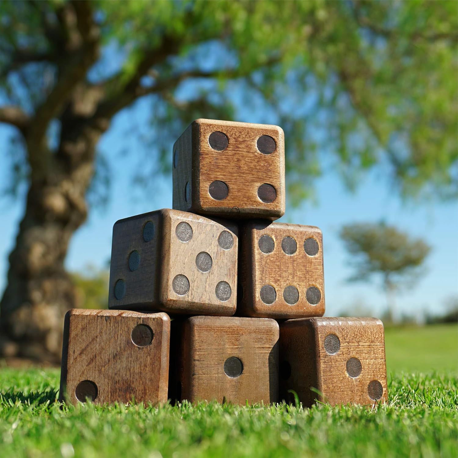 Giant Wooden Dice Set