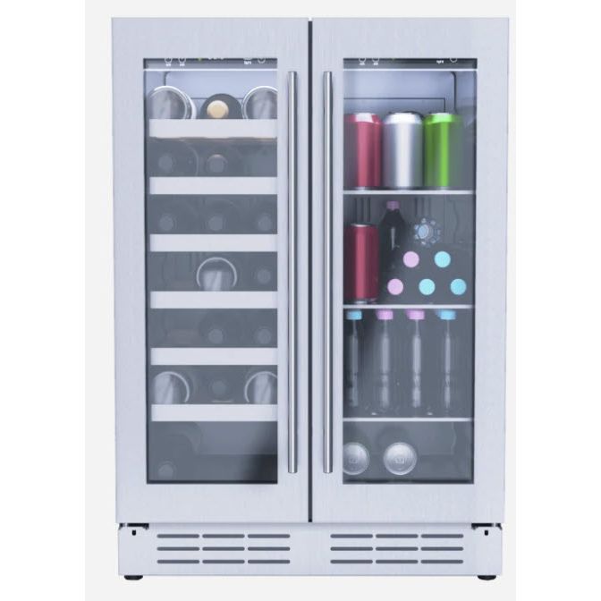 French Door Dual Zone Wine Fridge