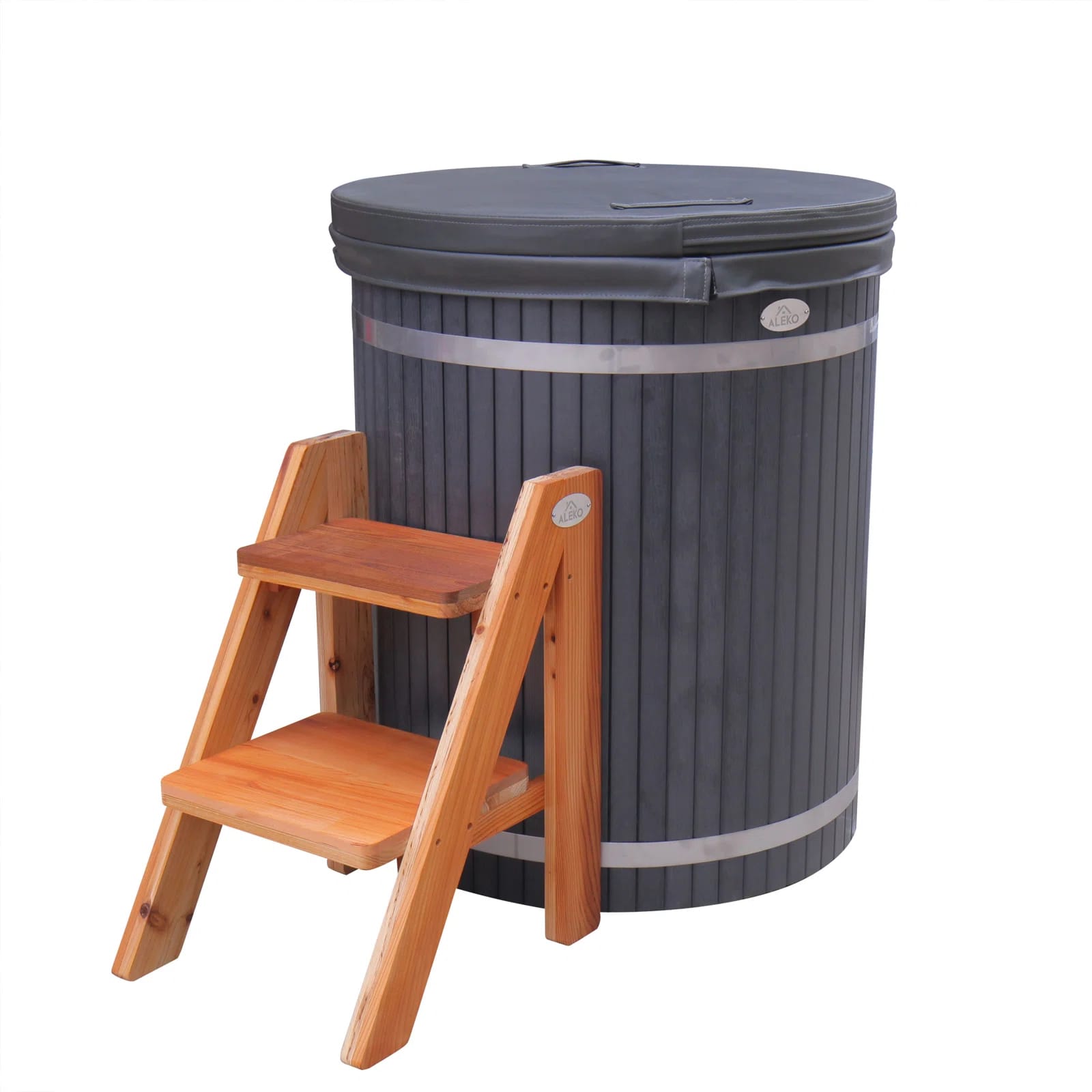 Aleko Ice Bath Frost Cold Pod Plunge Tub | 118 Gallon Water Treatment Capacity | 37.5” X 32.25”