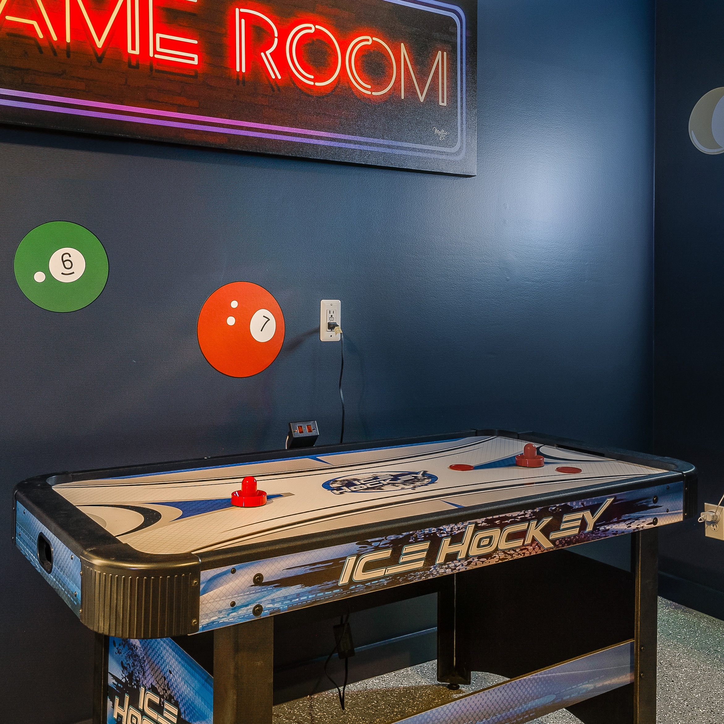 Face Off 60" Two Player Air Hockey Table with Electronic Scoring