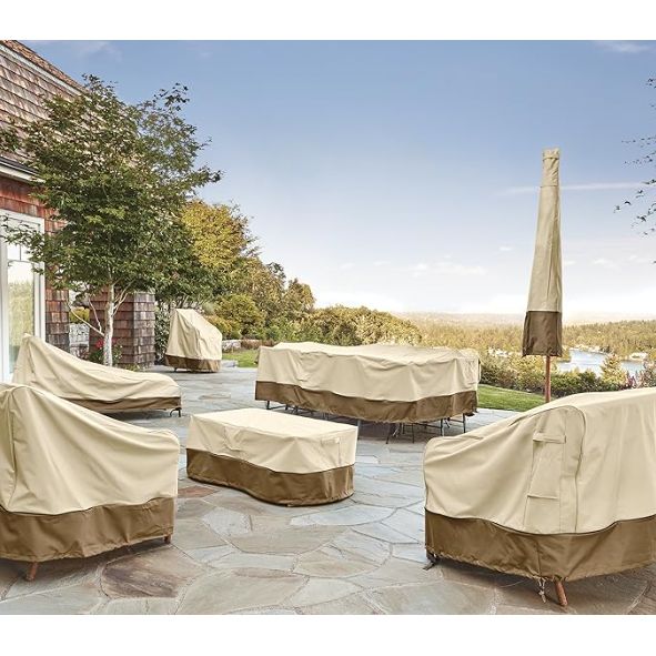 Classic Accessories Veranda Water-resistant 72 Inch Rectangular/oval Patio Table Cover