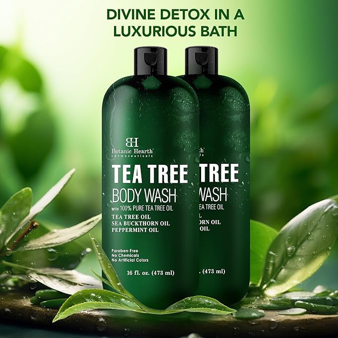 Botanic Hearth Tea Tree Body Wash with peppermint oil