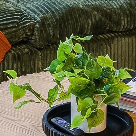 JPSOR Faux Plants Indoor, Pothos Small Fake Plants for Home Decor Indoor Fake Potted Plant Artificial Plants for Living Room Shelf Home Office Decor（White Ceramic Pot）