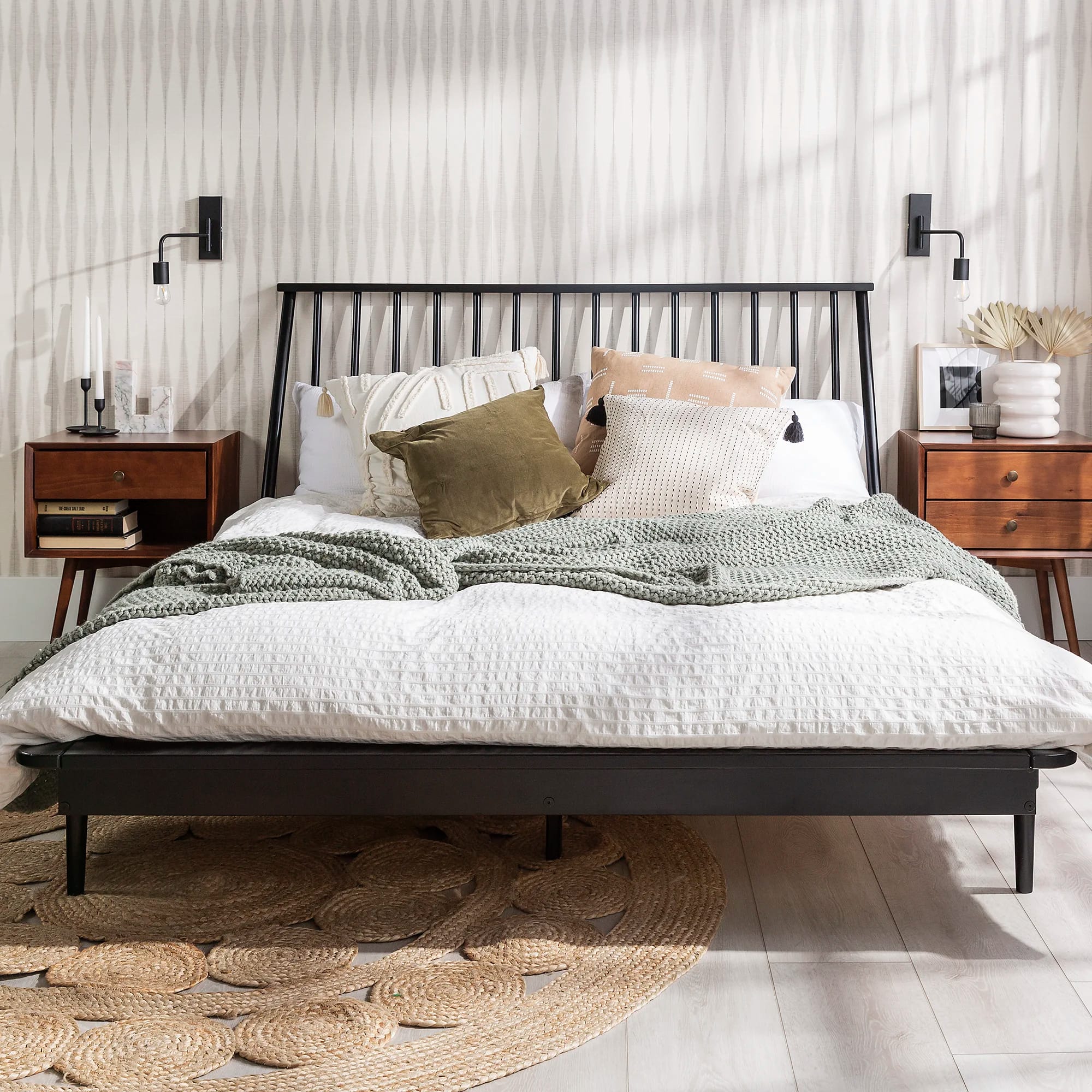 Henline Solid Wood Spindle Bed
