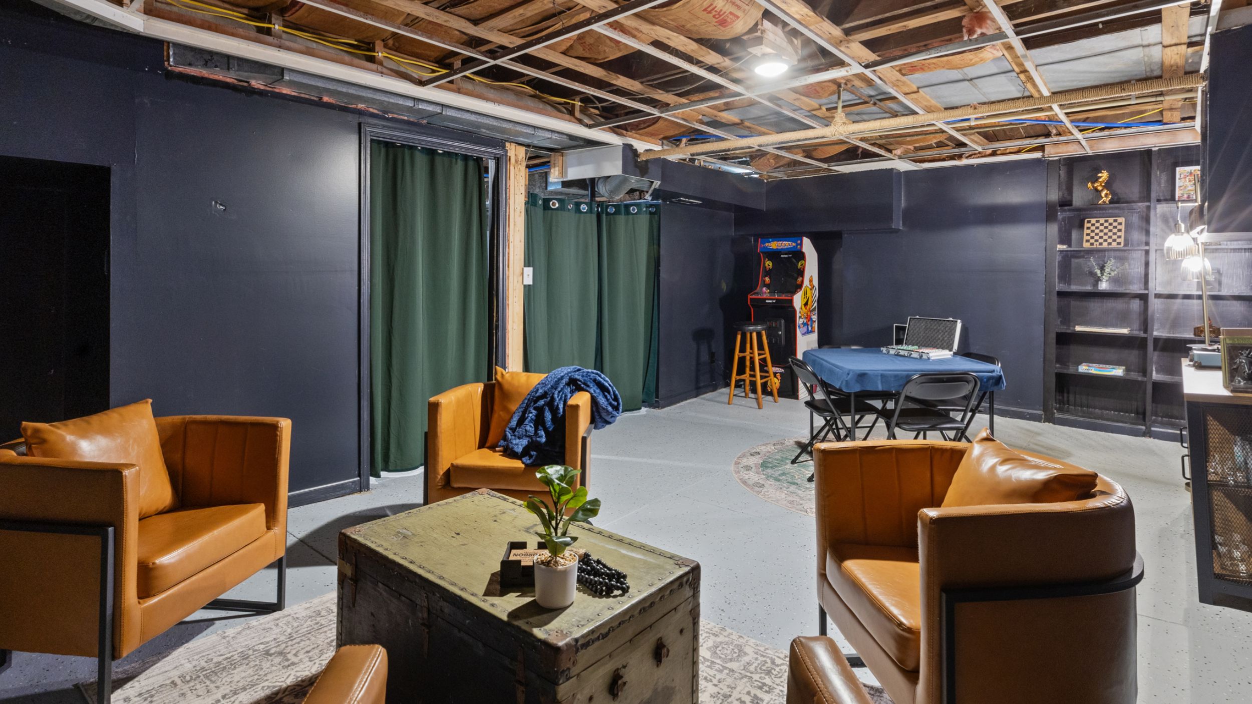 Industrial Speakeasy Basement