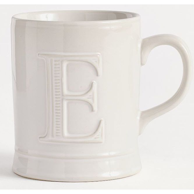 Embossed Alphabet Mugs