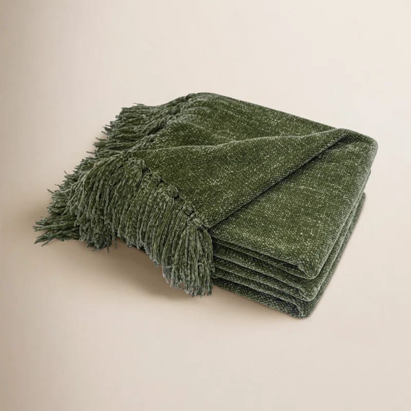 Soft Chenille Throw Blanket