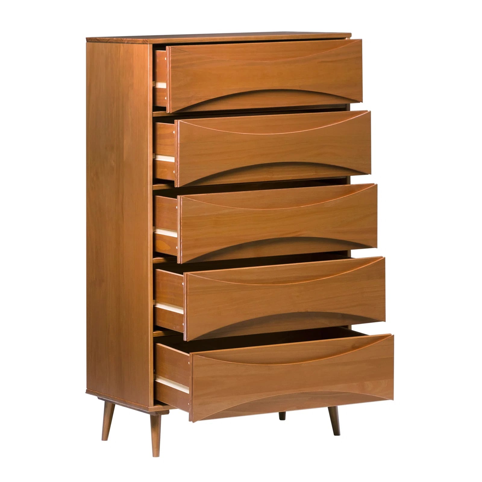 Amoakuh 5-Drawer Solid Wood Chest