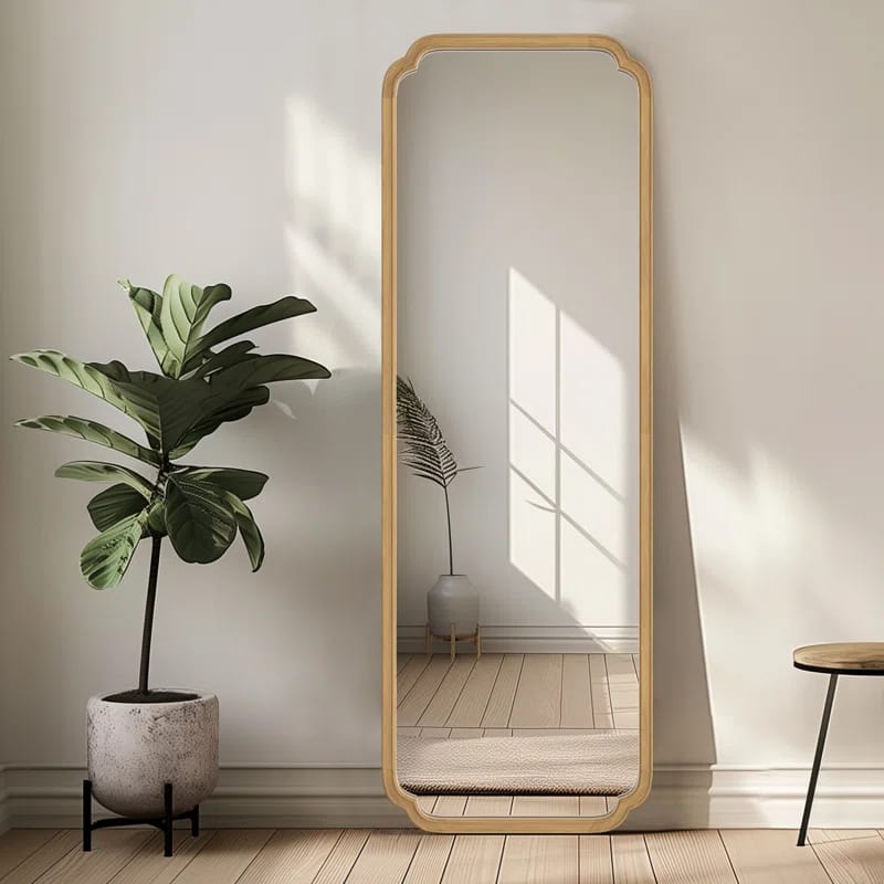 Mervine Full Length Wood Mirror