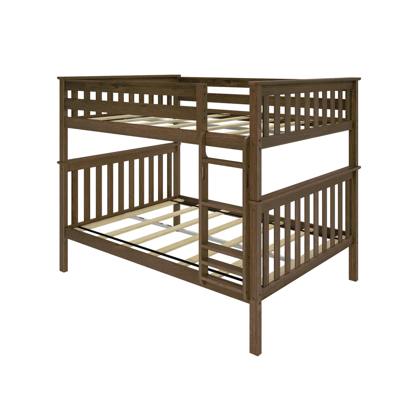 Jerena Full over Full Solid Wood Slat Standard Bunk Bed by Harriet Bee