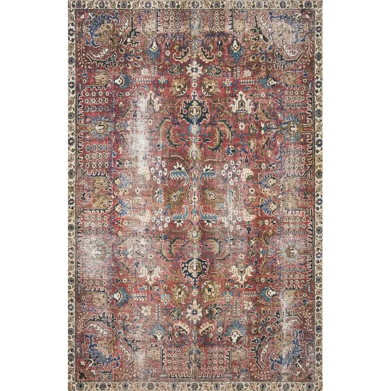 Chris Loves Julia x Loloi Jules Oriental Merlot Rug