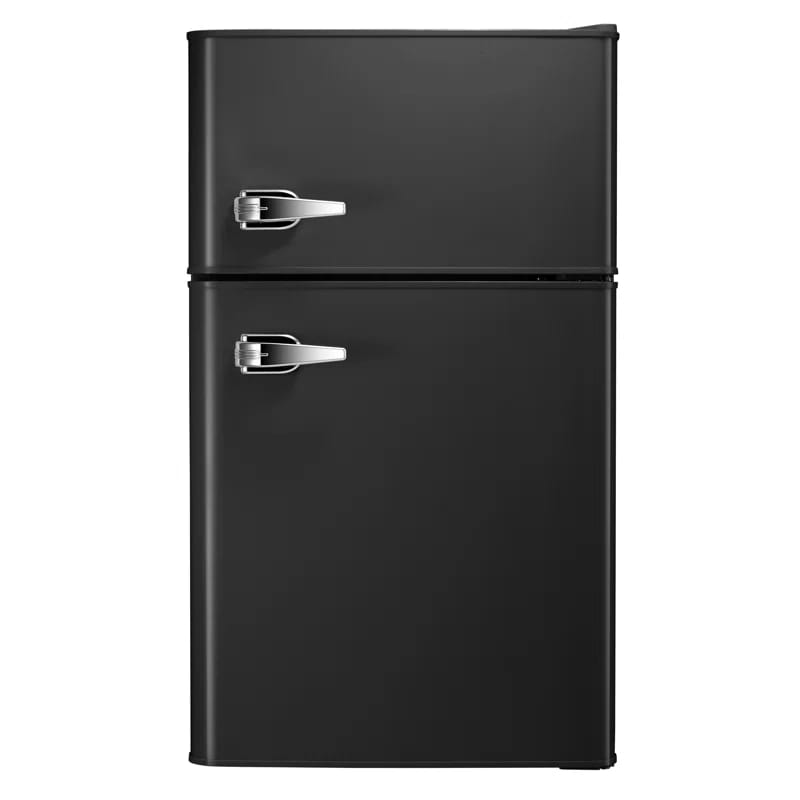 R.W.FLAME Double Door 3.2 Cu. Ft. Compact Refrigerator Mini Fridge with Freezer