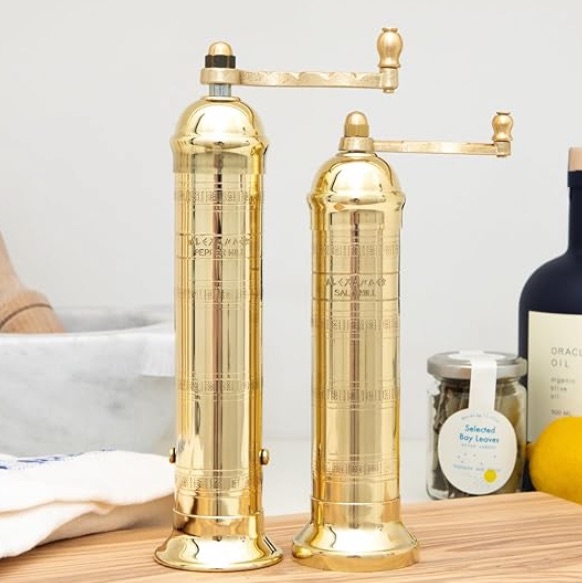 Alexander Home The Original European Salt And Pepper Mill (brass