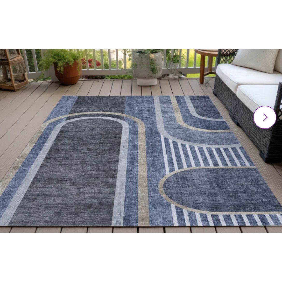 Langley Street Lovell Indooroutdoor Area Rug With Non Slip Backing