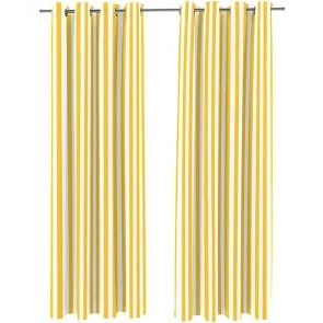 Stripe 54" x 84" Grommet Semi-Sheer Outdoor Curtain Panel