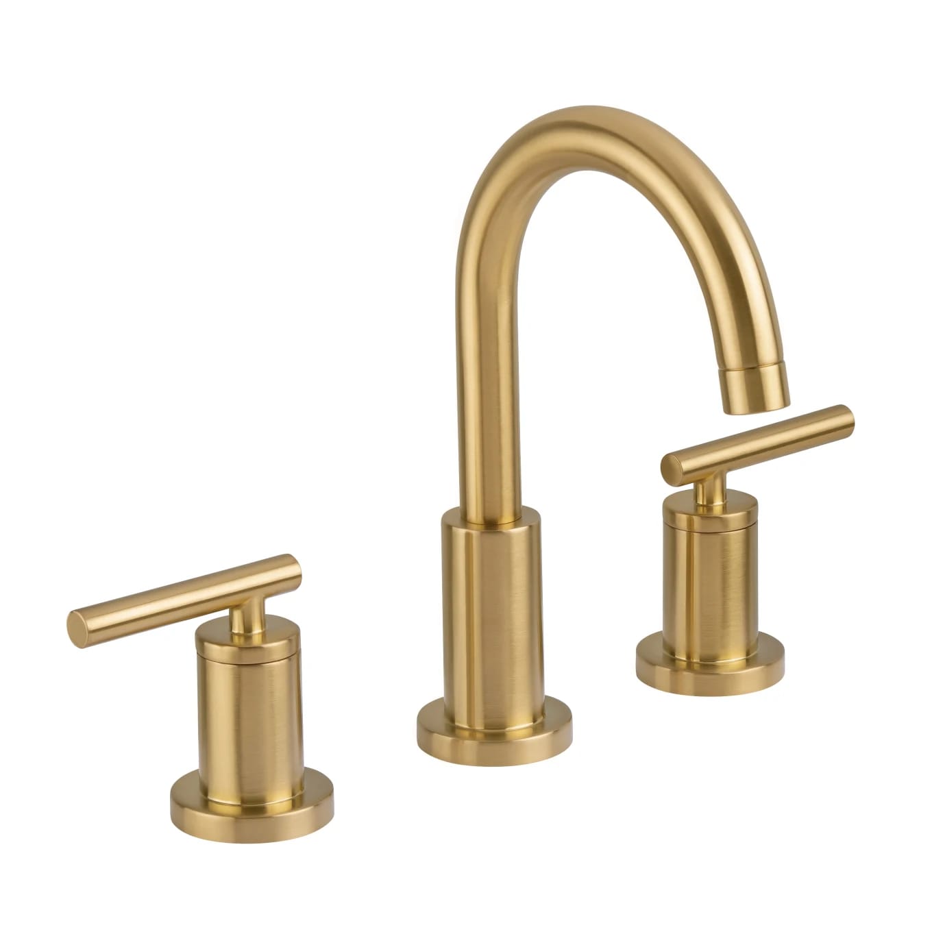 Miseno Mia Widespread Bathroom Faucet - Includes Brass Push-Pop Drain Assembly