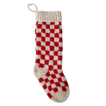 Red Checkered Stocking