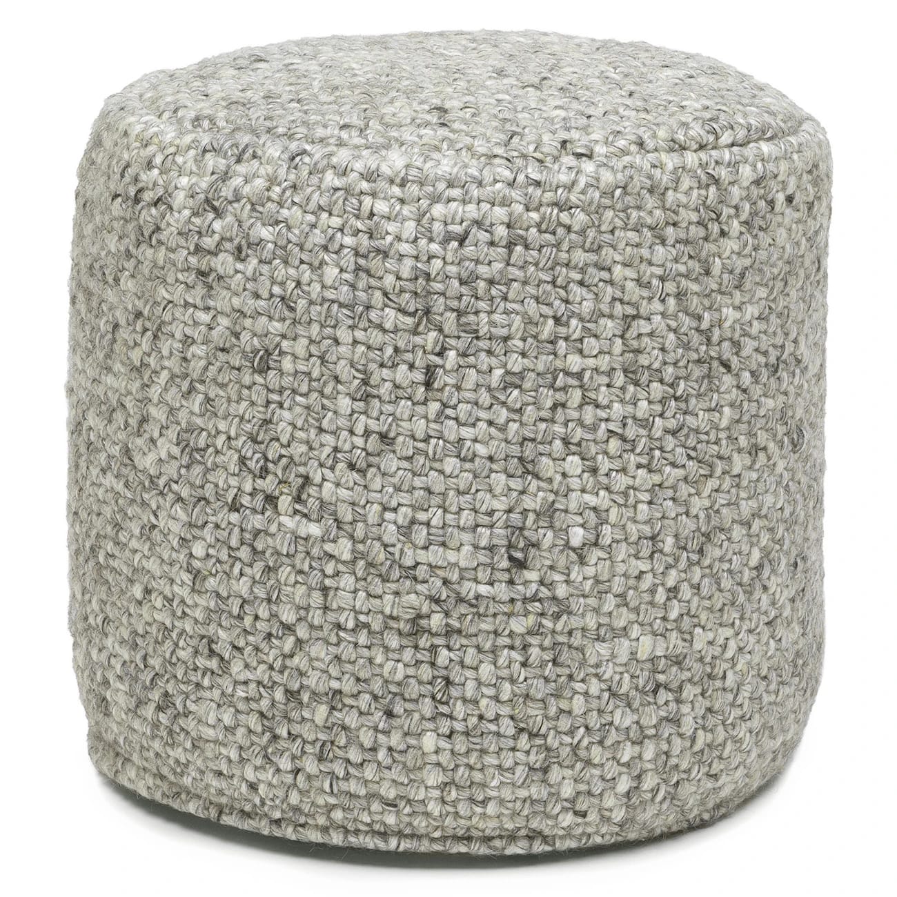 Texa 16" Pouf - Fog Gray