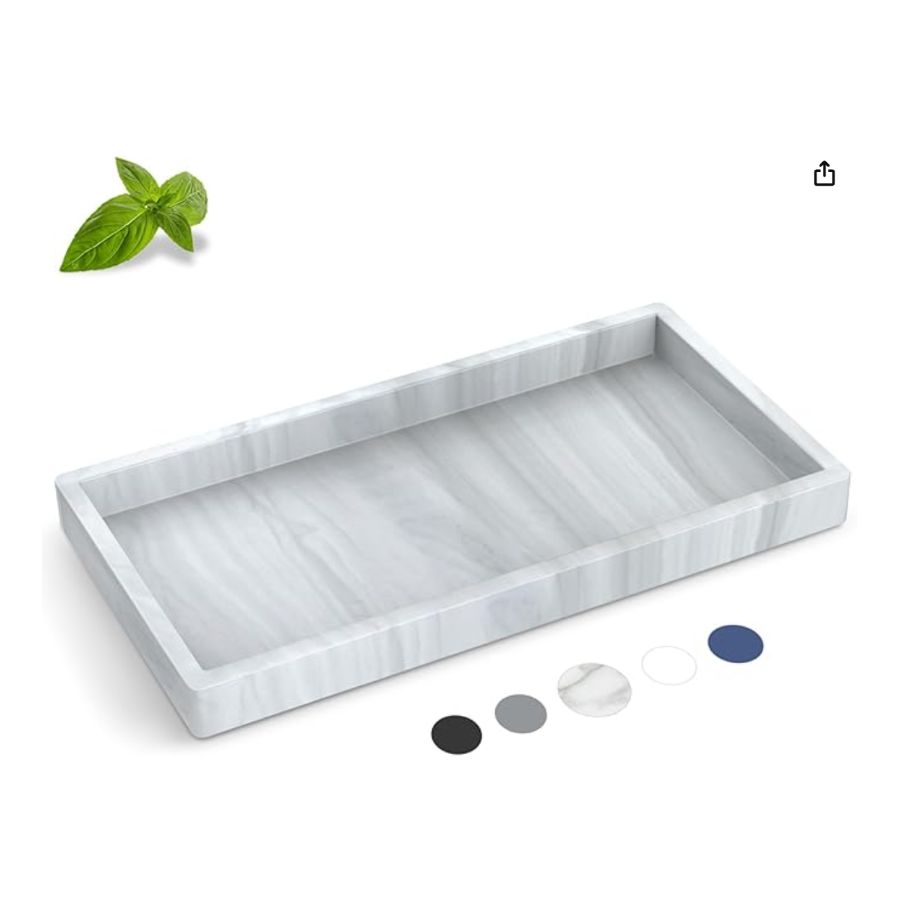 Marble Bathroom Counter Tray