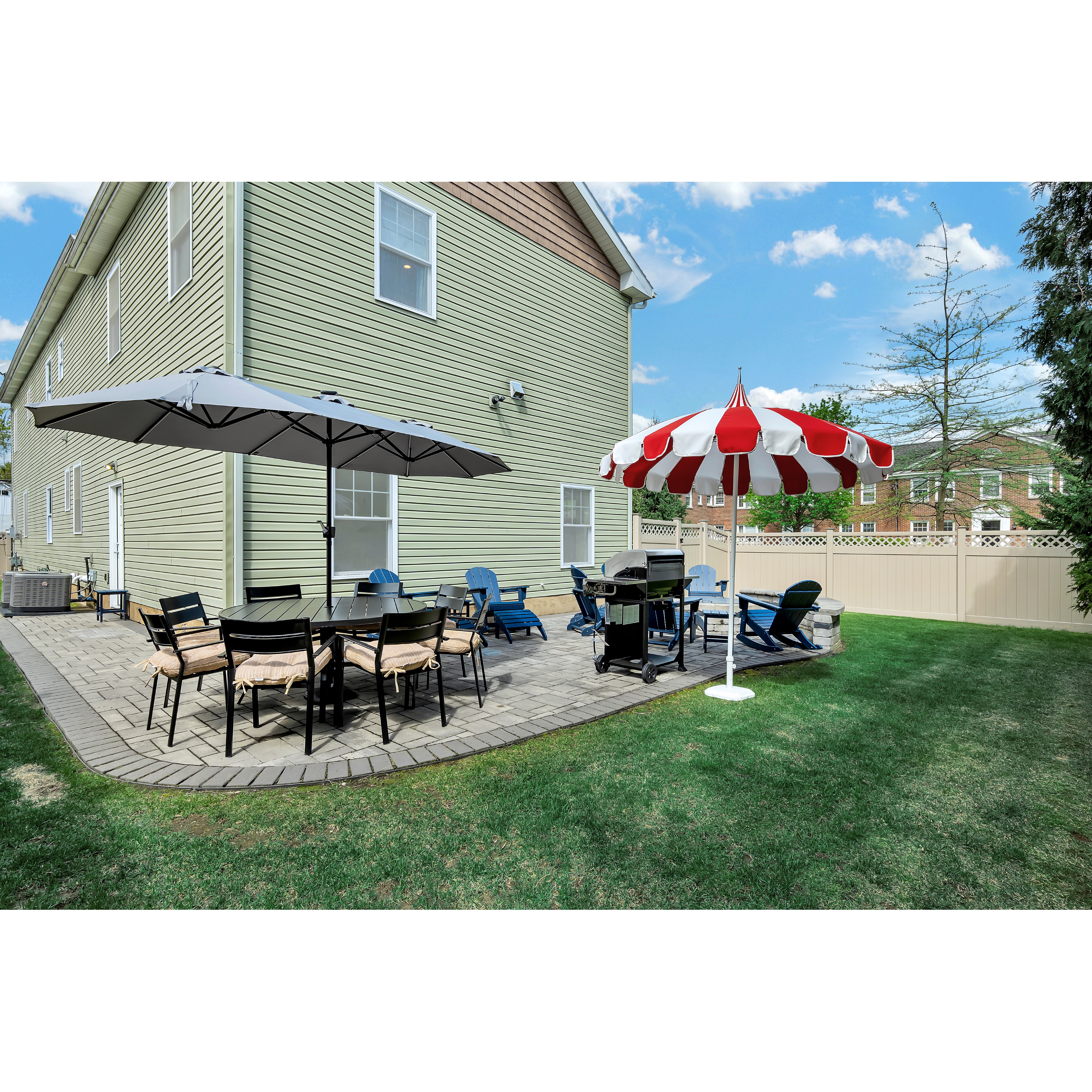 Freeport Park Jacobo 156 X 78rectangular Lighted Market Umbrella With 16 Color Changing Light