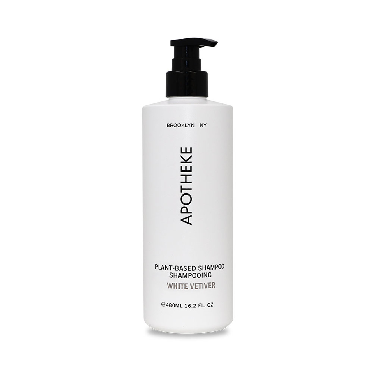 Shampoo, White Vetiver, 16 oz Refillable Bottle (Single or Case of 18 ) | Apotheke
