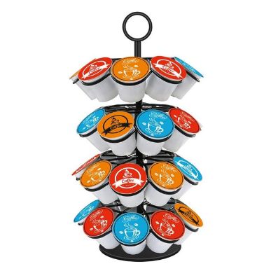 Shurffy Coffee Pod Carousel Holder Organizer Compatible With 36 Cup Pods : Home & Kitchen