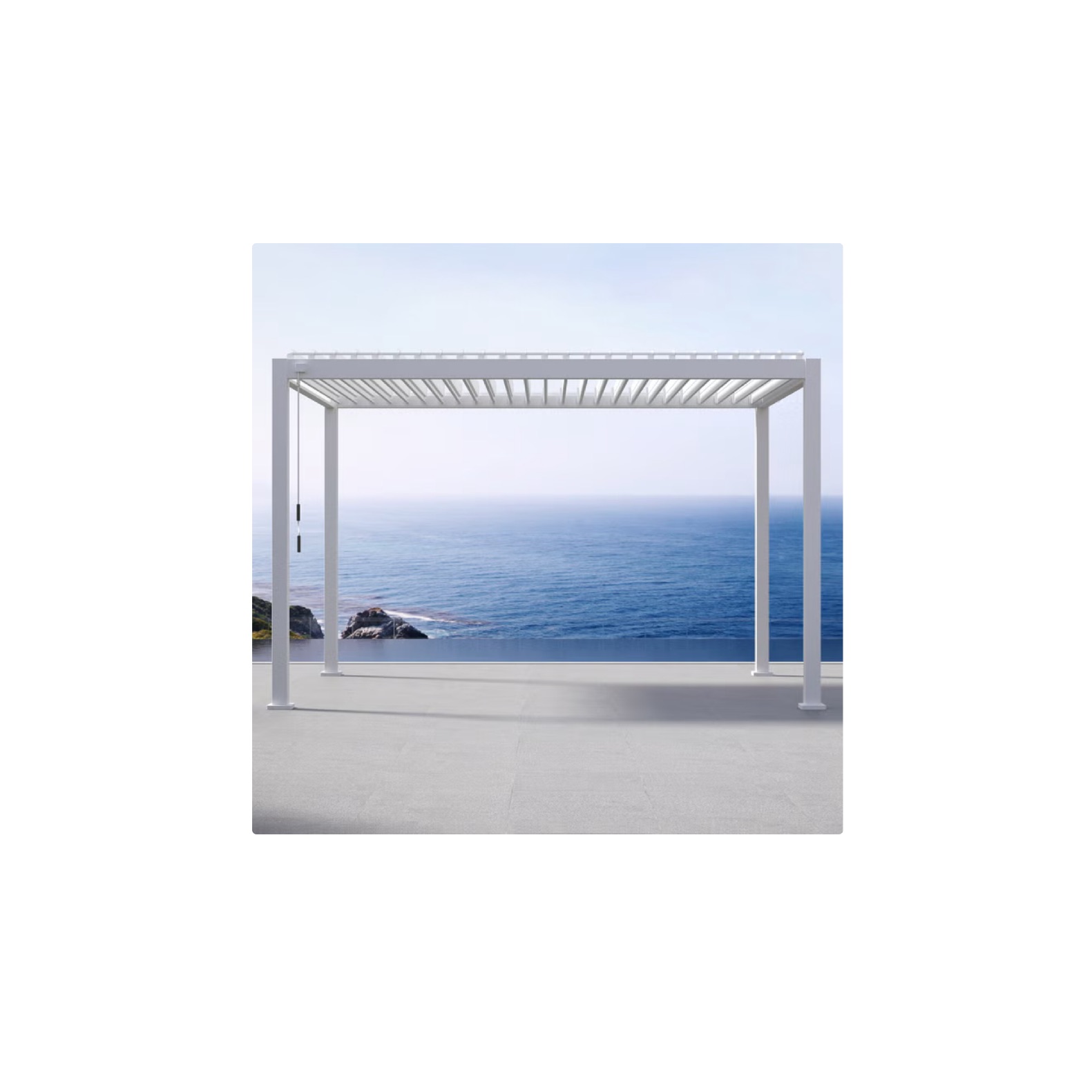 Mirador Adjustable Louvered Aluminum Pergola 10' X 13