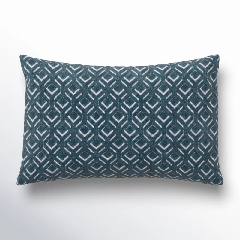 Ryans Embroidered Cotton Lumbar Throw Pillow
